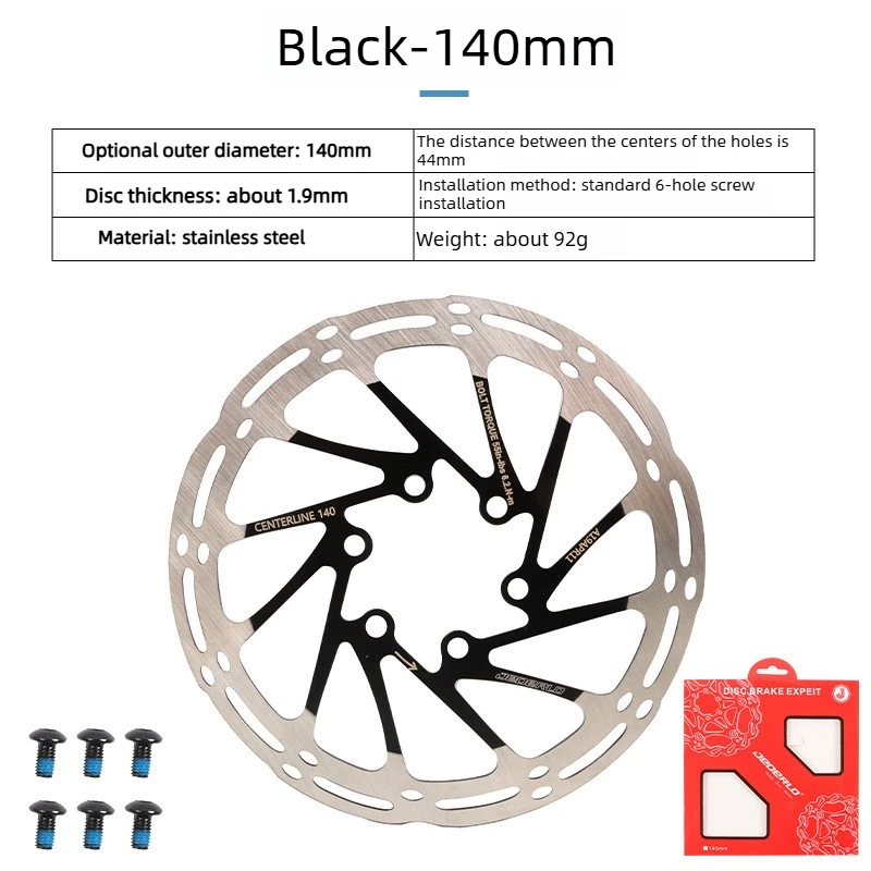 Colored Centerline Brake Disc - 180mm Brake Disc MTB Suspension Rotor 140mm/160mm/203mm for XC/AM/Downhill Bikes,bike parts