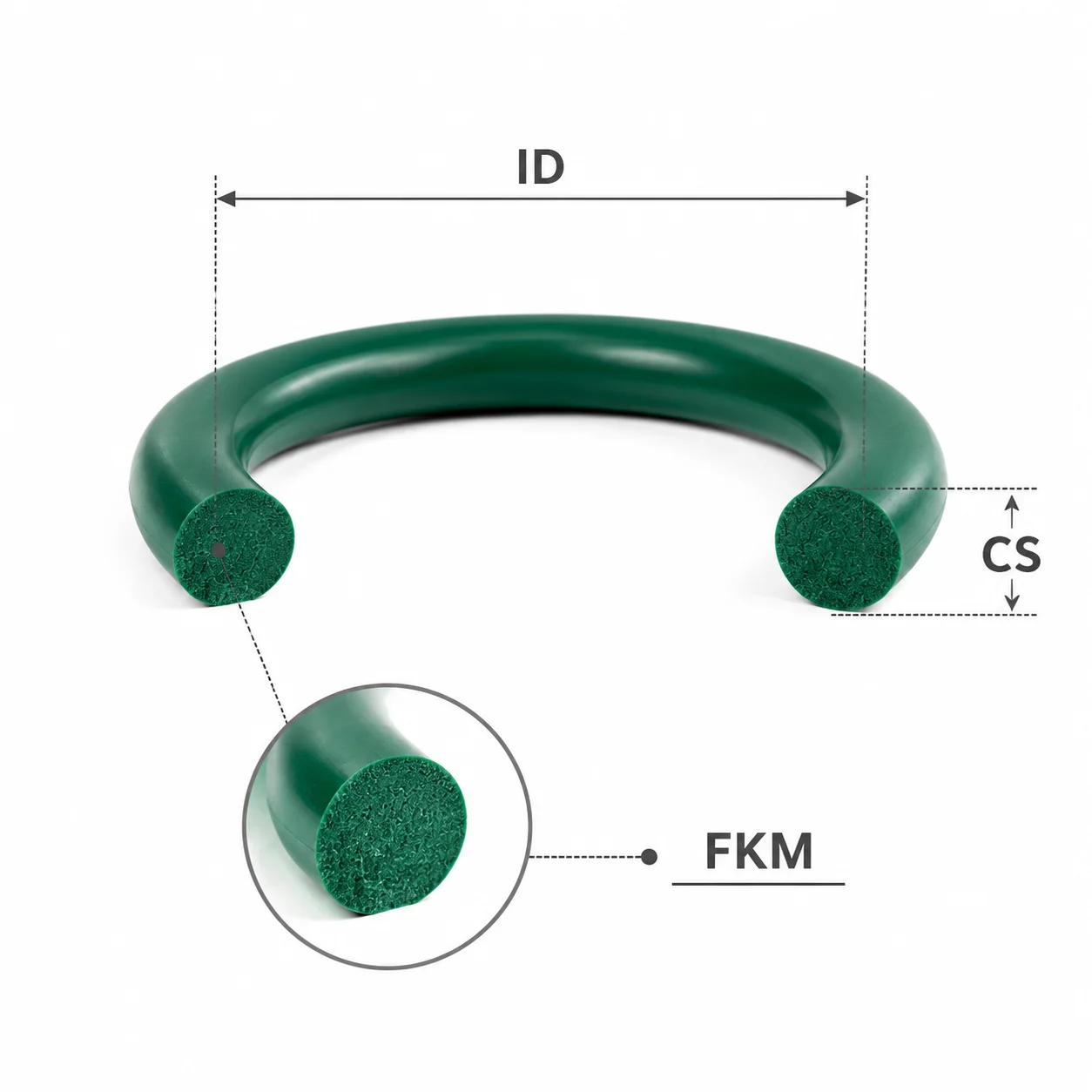 250PCS Green FKM Fluororubber O-ring Repair Box OD4-10mm CS1/1.5mm Anti-aging and Anti Leakage Sealing Accessories
