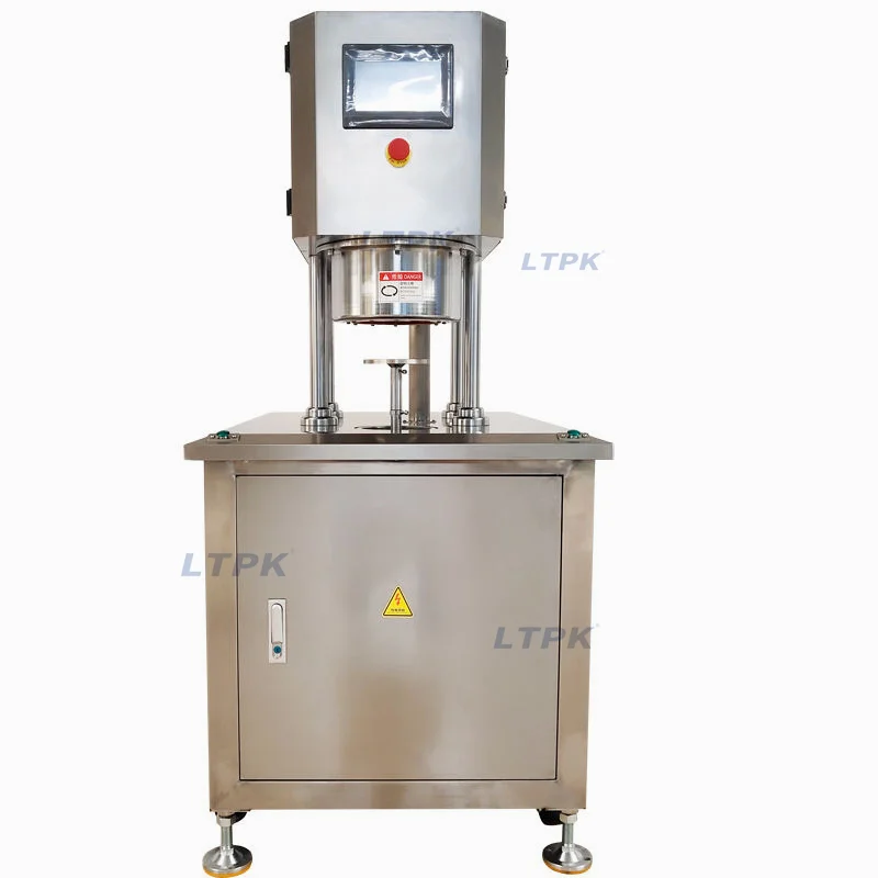 Semi Automatic Vacuum /  Filling Can Seamer Aluminum Tin Cans PET Plastic Paper Jars Canning Sealing Machine Can Sealer