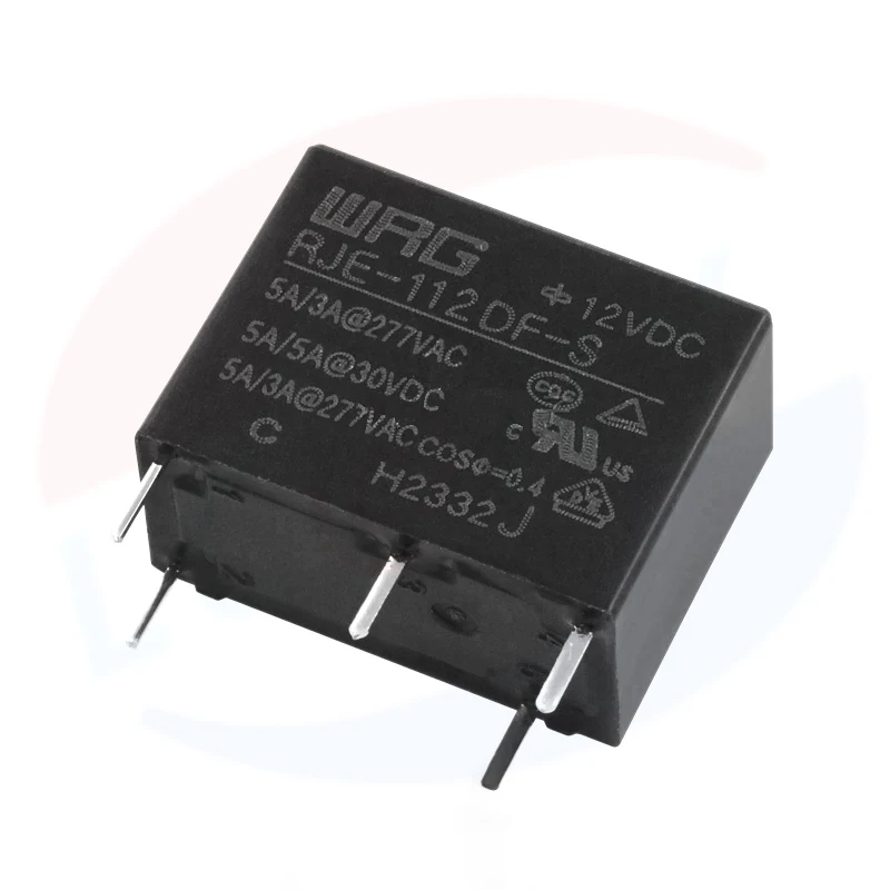 1Pcs New Original WRG Relay RJE-105DF-S RJE-112DF-S RJE-124DF-S 5A 5PIN replace HF33F JZC-33F-005 012 024-ZS3 24V power relay