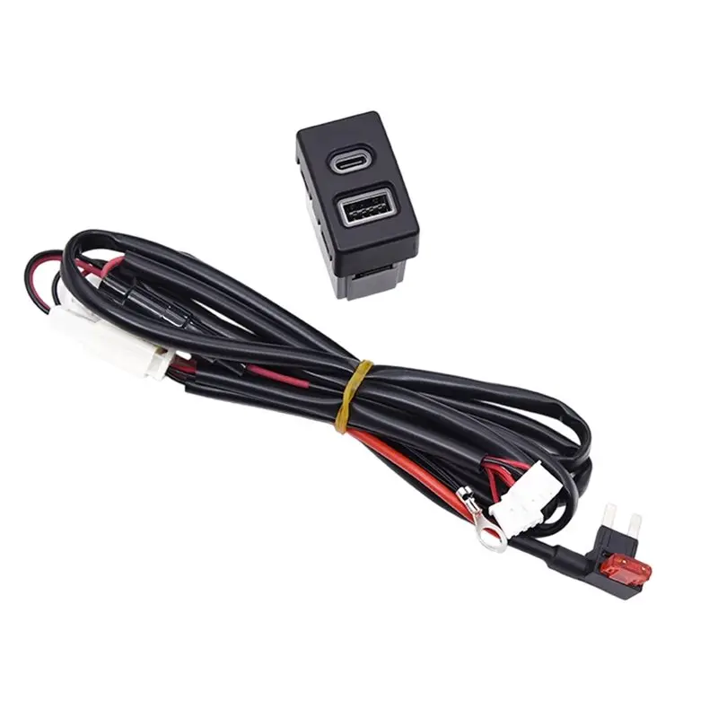 QC3.0 USB Type-C PD Fast Charging Socket Car Power Adapter Outlet For Mazda 6 3 5 2 CX-7 Phone Chargers view 5