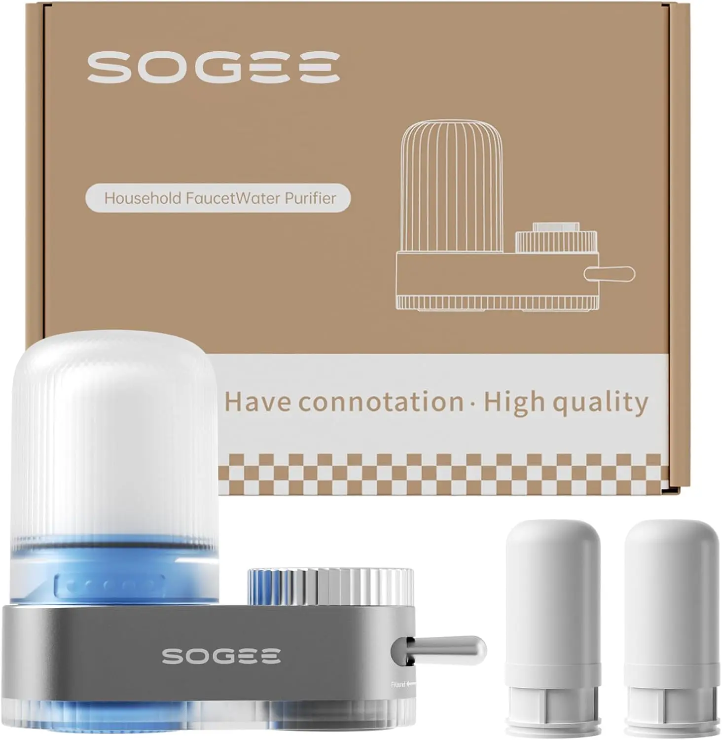 

Фильтр для воды для крана с керамическими и угольными фильтрами, удаляет хлор, запахи, тяжелые металлы, подходит для кранов 15/16 дюймов, 13/15 дюймов, 3/4 дюйма, 200