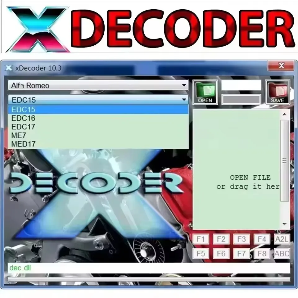 Latest Xdecoder 10.3 obd2 scanner with Keygen DTC Remover Crack DTC OFF Delete Software Full Verison for Car EDC15 EDC16 EDC17