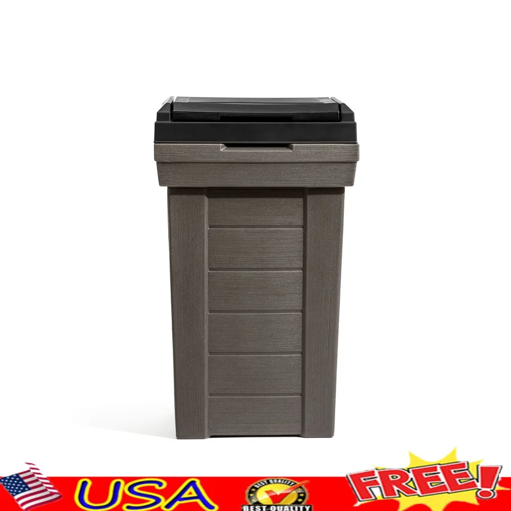 

Уличный мусорный бак Большая емкость Деревянный дизайн Внутреннее и наружное использование Легкое обслуживание Съемная крышка Устойчивый к атмосферным воздействиям мусор