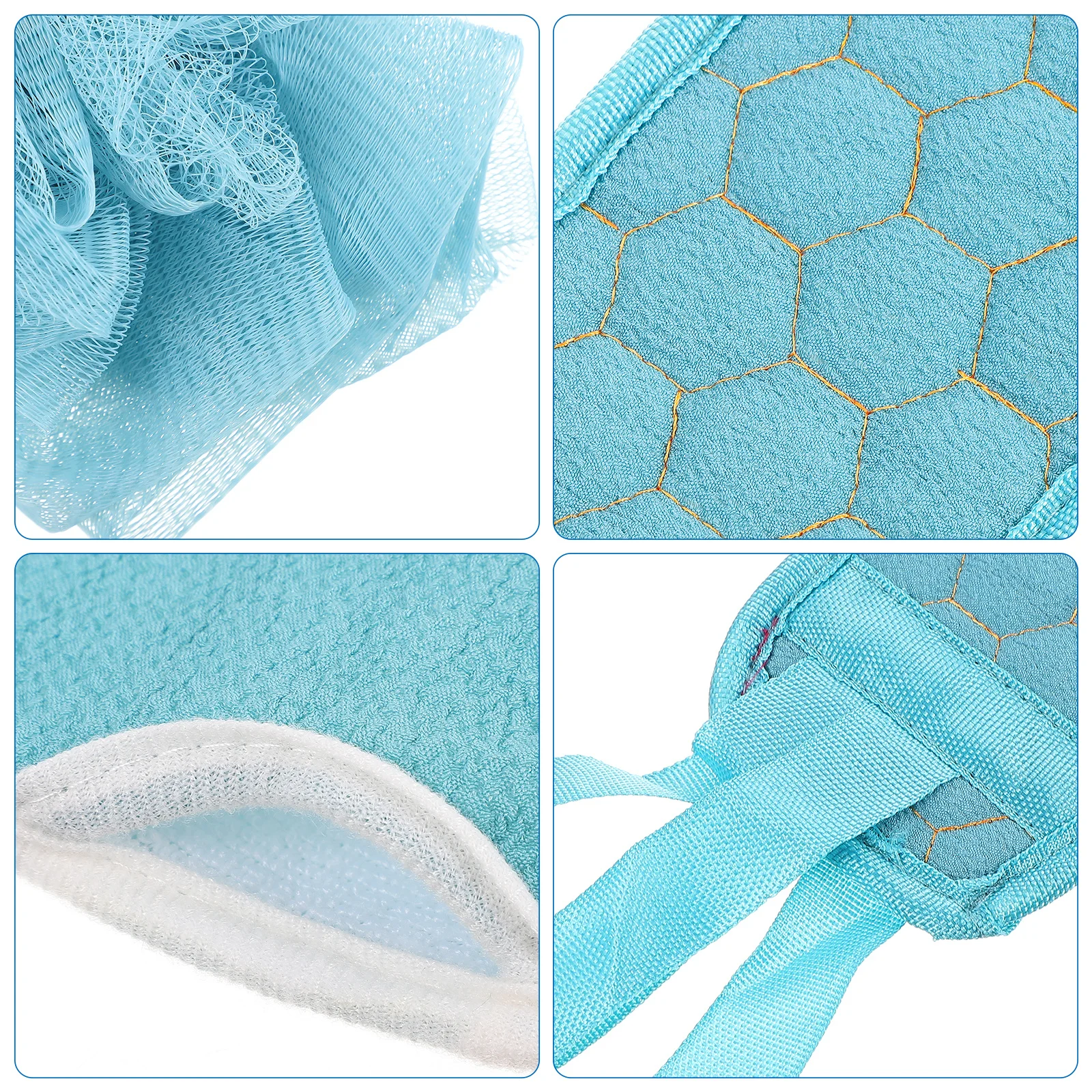 3 قطعة قفازات حمام الإسفنج مجموعة حزام طويل الظهر تنظيف دش الغسيل المحمولة الاستحمام عدة التقشير أداة العناية بالبشرة