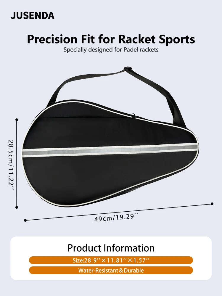 Oxford Pink Tennis Padel Paddle Bag Cover For Various Beach Racket Soft Face Carbon Fiber EVA Racquet Unisex Shoulder Bags image 6
