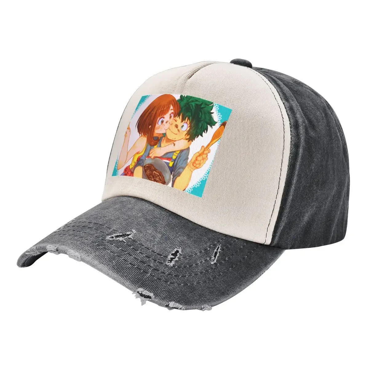 

Uraraka & Deku Love - MHA BNHA Class 1A Бейсбольная кепка с мячом Кепка для гольфа Роскошная мужская кепка Мужские кепки Женские