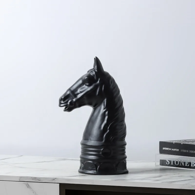 Horse Head Statue Resin Crafts, Living Room, Cabinet