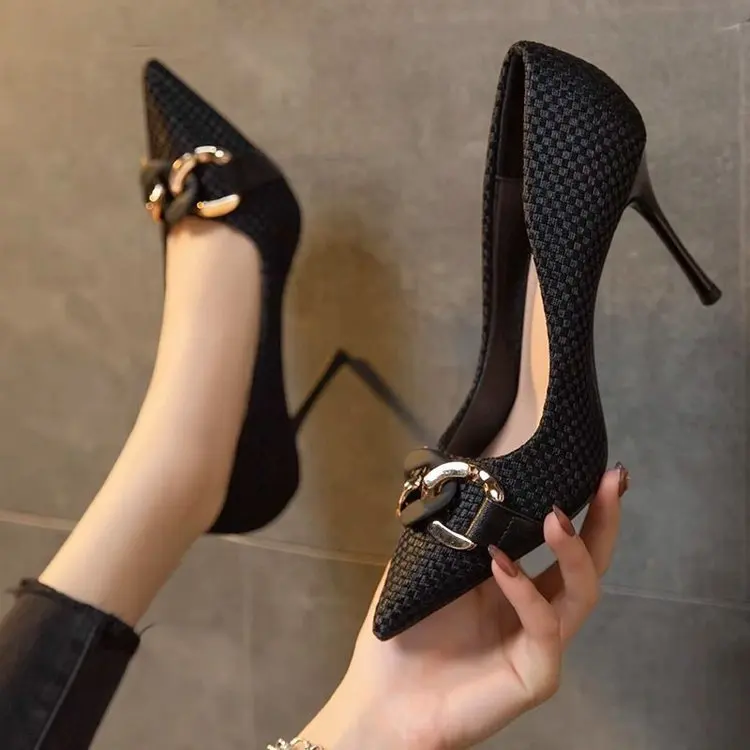 Damen Pumps Spitze Stiletto-Schuhe für Frauen Formelle Trendige Angebotsschuhe Sommer Elegante High Heels Damen Einzelschuhe – Detail 2