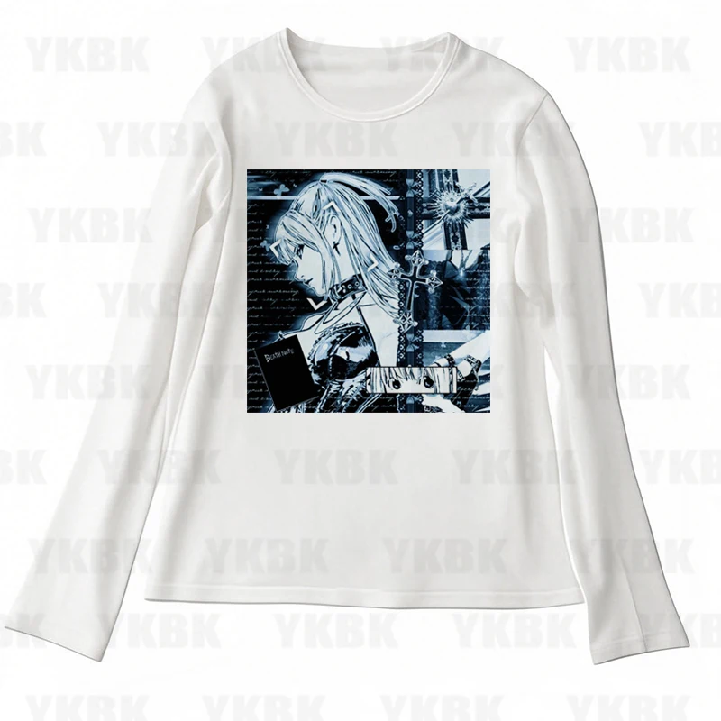 Y2k Stil Mode T-shirts Anime Gothic Slim 2000er Jahre Vintage Grafik T-shirts Punk Frauen Kurzarm Sexy Streetwear T-shirts