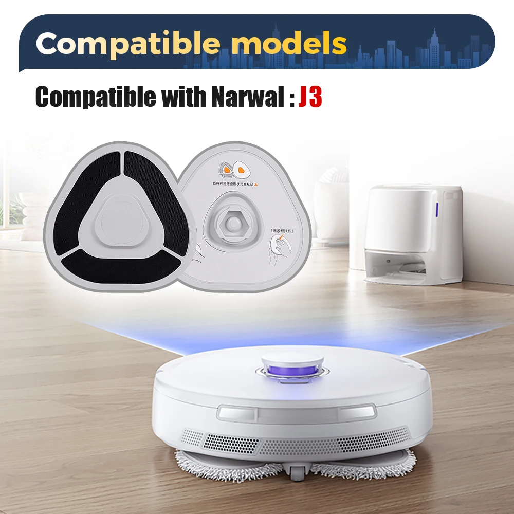 Sweeping Robot Mop Cloths Rag For Narwal J3/ J4 / Freo X Ultra / J4 Lite /J5 / Freo Z Ultra Vacuum Cleaner Mop Stand Accessories