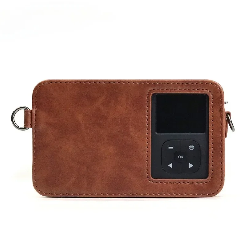 New C210R Camera Case for Kodak Mini Shot 2 Retro Instant Camera Photo Printer Accessories,with Shoulder Strap Leather Bag