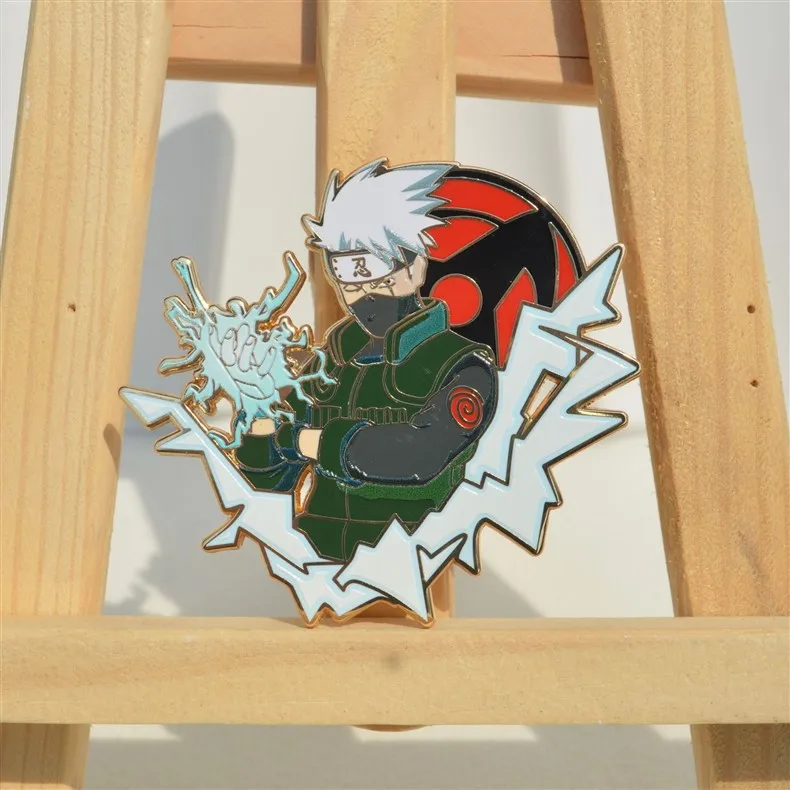 Hatake Kakashi Pins Pendant Anime NARUTO Badge Japanese Manga Brooches for Bag Backpack Clothing Lapel ACG Cosplay Toy Decor