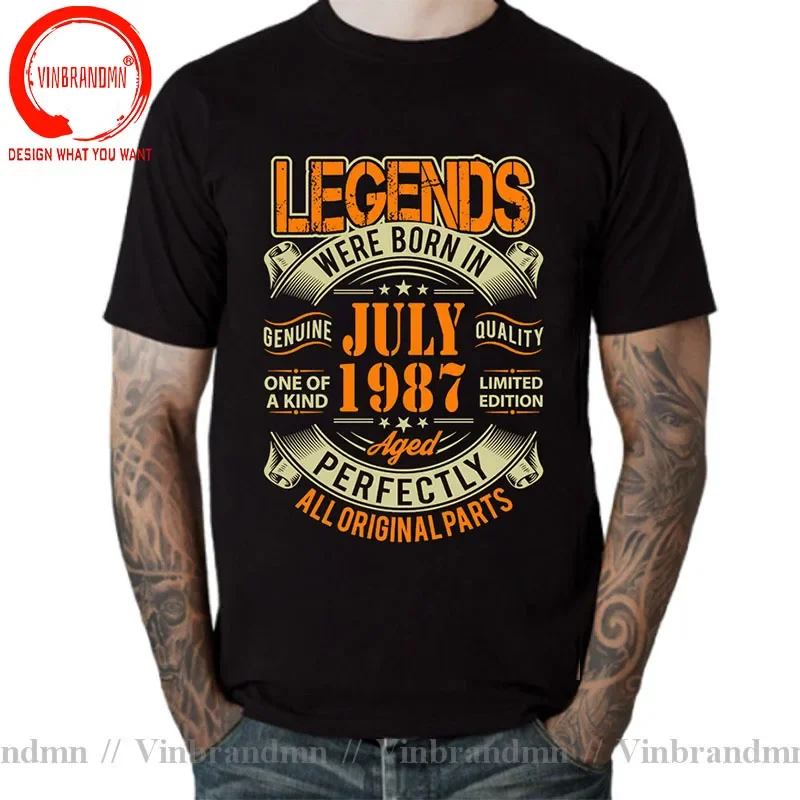 Legends Born in 1987 Aged Perfectly January Febuary March April May June July August September October November December T Shirt