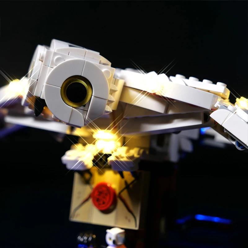 DIY LED-Licht-Kit für Lego Hedwig 75979 Eule Baustein-Set (nur LED-Licht, ohne Blöcke Modell)