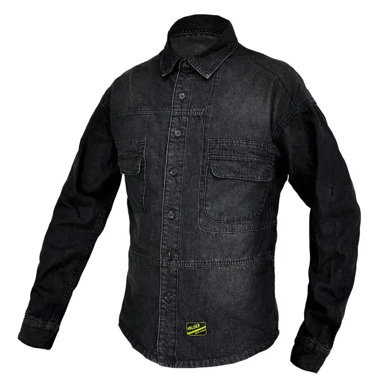 New Motorcycle Riding Denim Clothing for Men and Women Casual Retro Black Motorcycle Jacket Shirt Anti-fall Protection Equipment