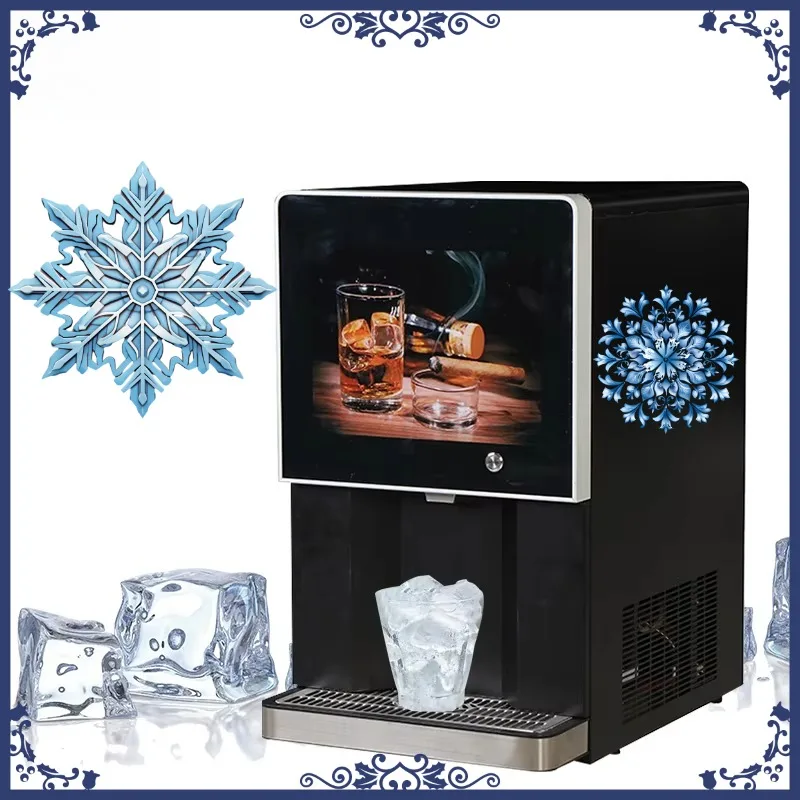 Customized Commercial Electric Self-Service Ice Maker  Machine Water Dispenser Cube Maker for Home Hotel Bar and Restaurant Use