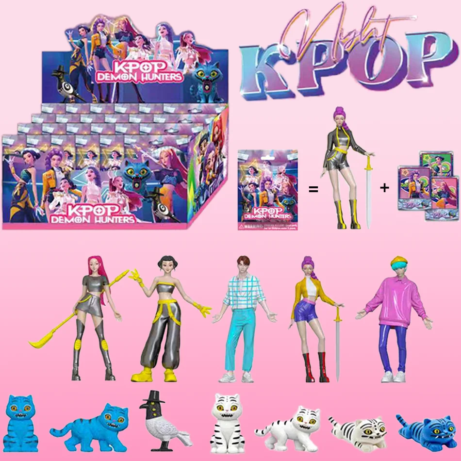 

2025 Новая аниме K Pop Demon Hunters Фигурка K-Pop Demon Hunters Rumi Mira Zoey Tiger Фигурка Игрушка Настольный Декор Статуи Орнамент Малыш
