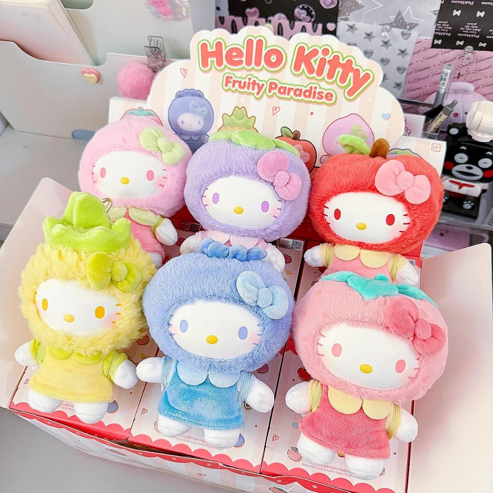 

TOPTOY Sanrio Characters Fruity Paradise Blind Box Pendant Kawaii Mystery Box Action Figure Anime Doll Surprise Bag Keychain Toy