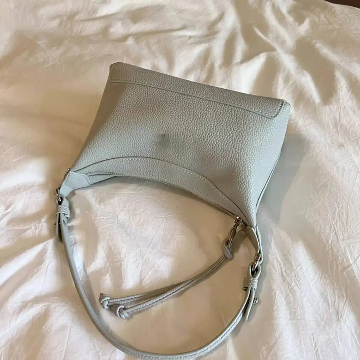 Bloom High Street Blue Underarm Y2k Hot Girls Pu Leather Hobos Bag Handbag Female Haruku Aesthetic Shoulder Bags 2025