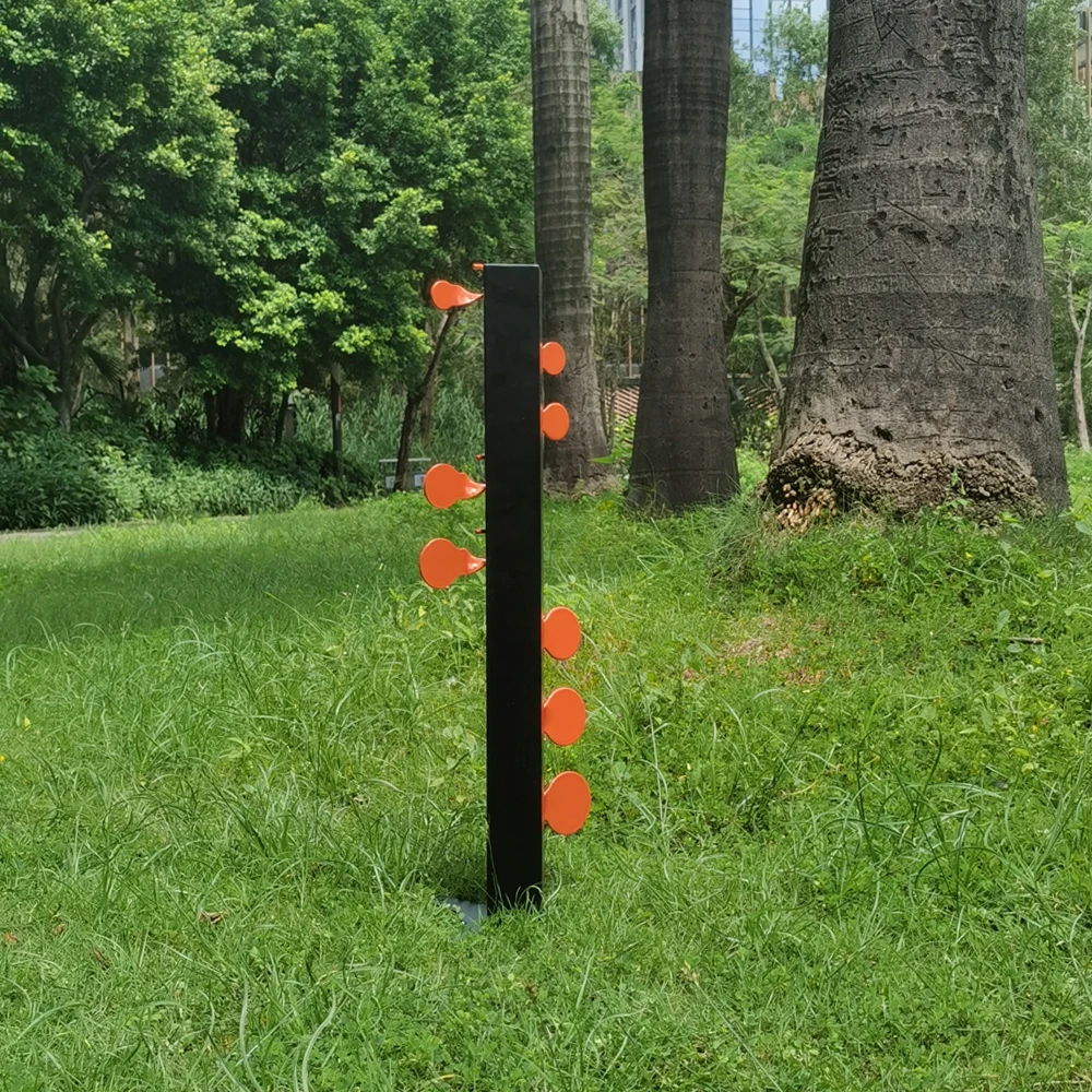 Schritt-für-Schritt 8 Ziel-Schwierigkeitsstufen, allmählich steigender Schwierigkeitsgrad, Duell-Baum, Zielschießen, Kampf-Baum, Metall-Ziel, das schwingen kann L – Detail 7
