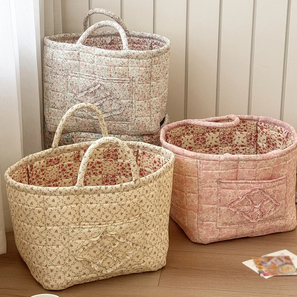 

Большая тканевая корзина для хранения с ручками, для белья, декор для дома