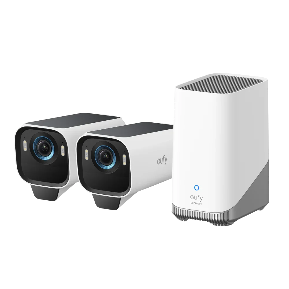 

Обновленный комплект eufy Security eufyCam S3 Pro с 2 камерами, беспроводная уличная камера на солнечной энергии, ночное видение MaxColor, камера безопасности 4K
