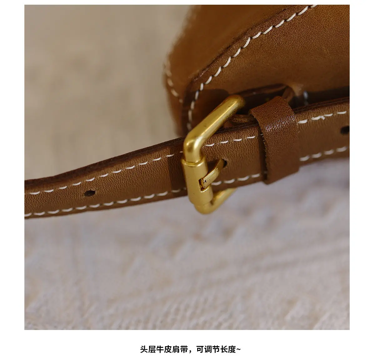 Vintage-Organizer, handgefertigt, hochwertige Damen-Umhängetasche aus echtem Leder, lässige Mode, luxuriöse, weiche Umhängetasche aus Kuhleder. – Detail 18