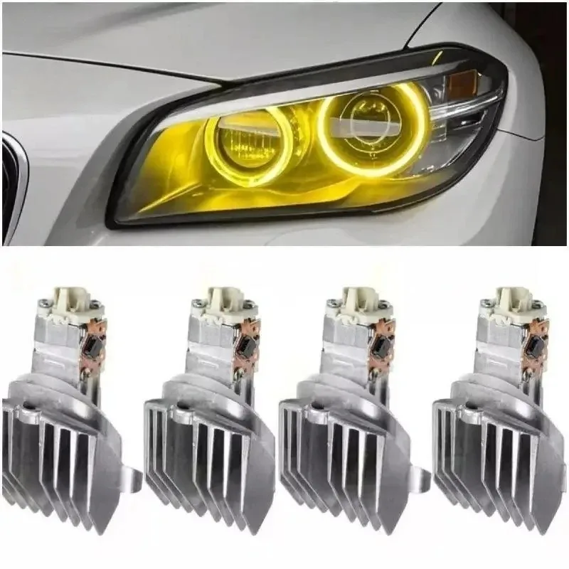 

For 2014 2015 2016 BMW 5 Series F10 F11 LCI 528i 535i 550iX M5 Daytime Running Light Yellow Angel Eye Headlight LED DRL Modules