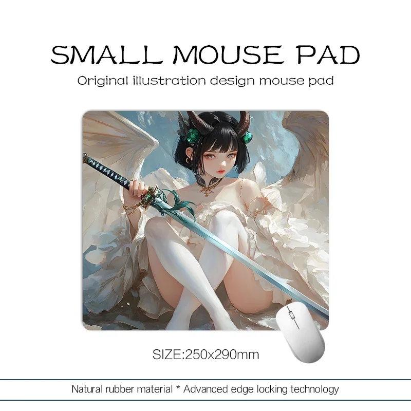 

29x25cm Small size gaming mouse pad rubber non-slip table mat advanced edge locking technology esports players preferred durable