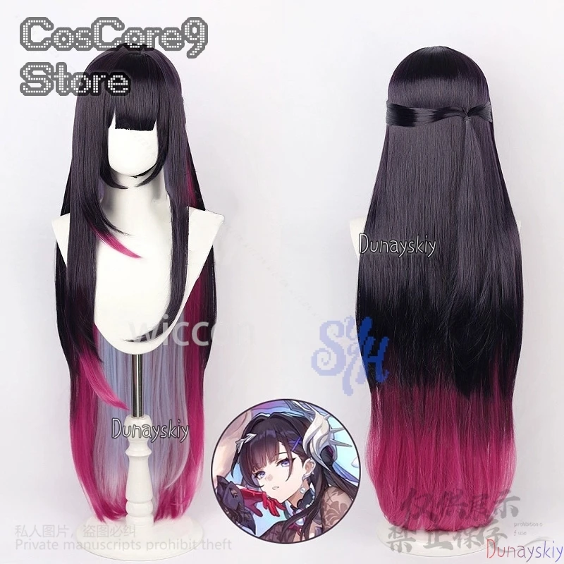 Helektra Cosplay Game Honkai：S - đánh giá và giá Anime Cosplay Girl With Black Hair