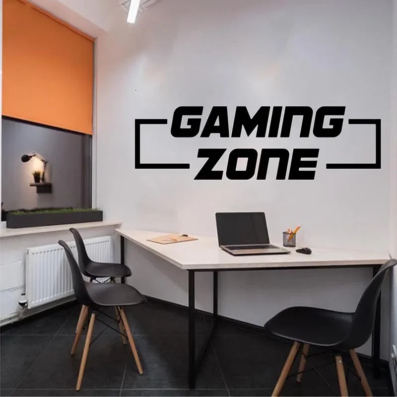 Gaming Zone Gamer X-box Wall Decal Gaming Zone Decals Video Game Wall Sticker Playroom Kids Room Decor Vinyl Art Decals B372