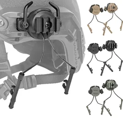 Accesorios para casco táctico, soporte para auriculares Airsoft, conjunto de adaptadores de riel para cascos rápidos, soporte de suspensión de riel ajustable