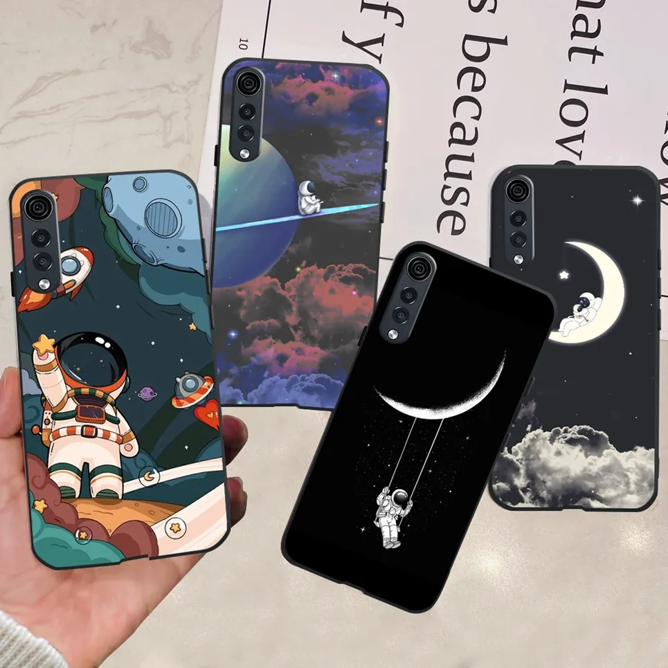 

For LG Velvet Case Soft Silicone Cute Cat Astronaut Dinosaur TPU Funda Coque for LG Velvet 5G UW Protector Capa For LGVelvet 4G