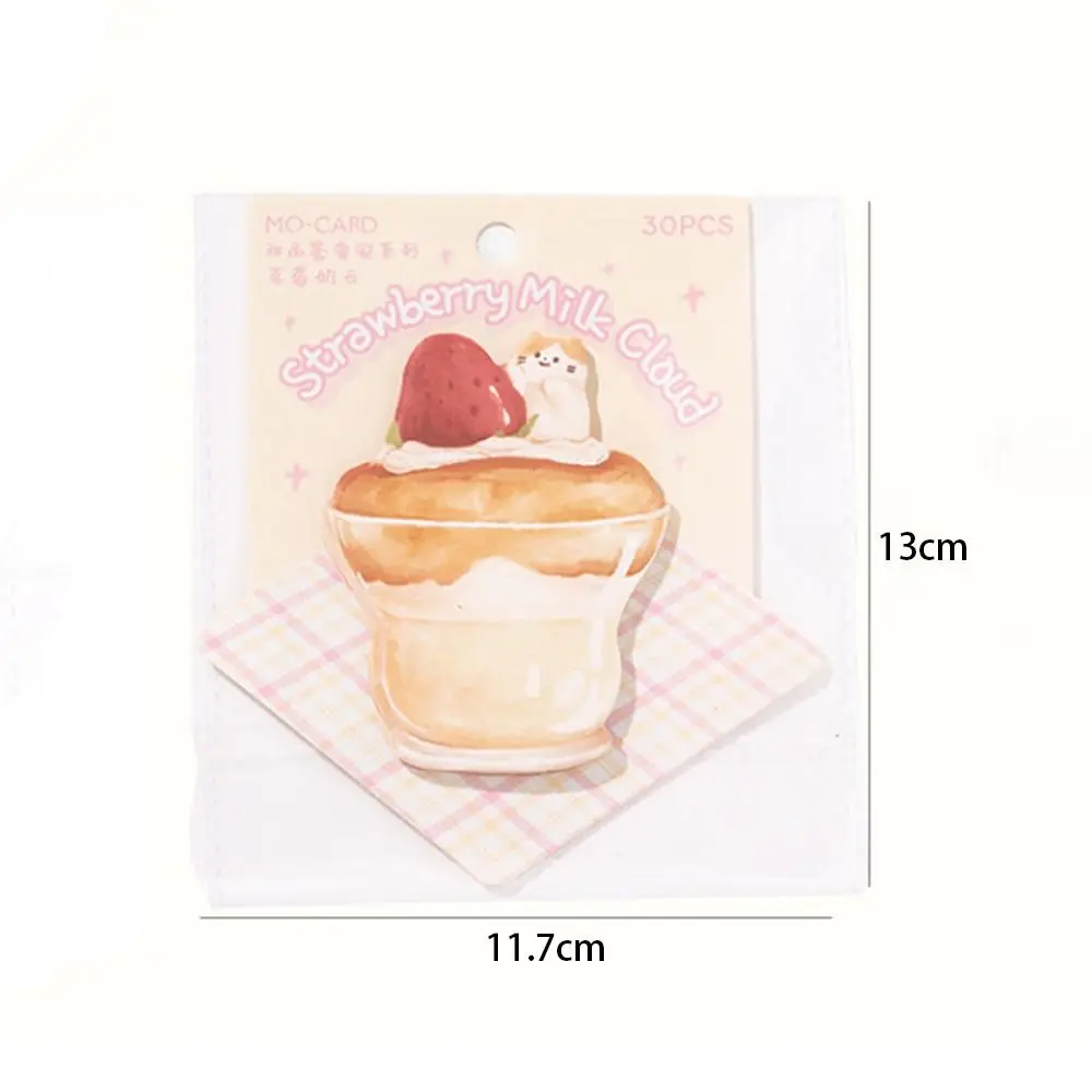 Cartoon Candy Cake Gourmet Sticky Notes, Papelaria Sticker, Memo Pad Planner, Escritório e material escolar