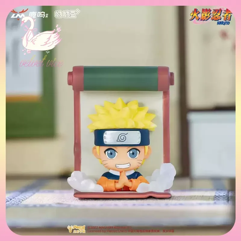 Imanes de Refrigerador de la Serie Naruto Secret Scroll, Caja Sorpresa con Figuras Coleccionables, Juguetes y Regalos