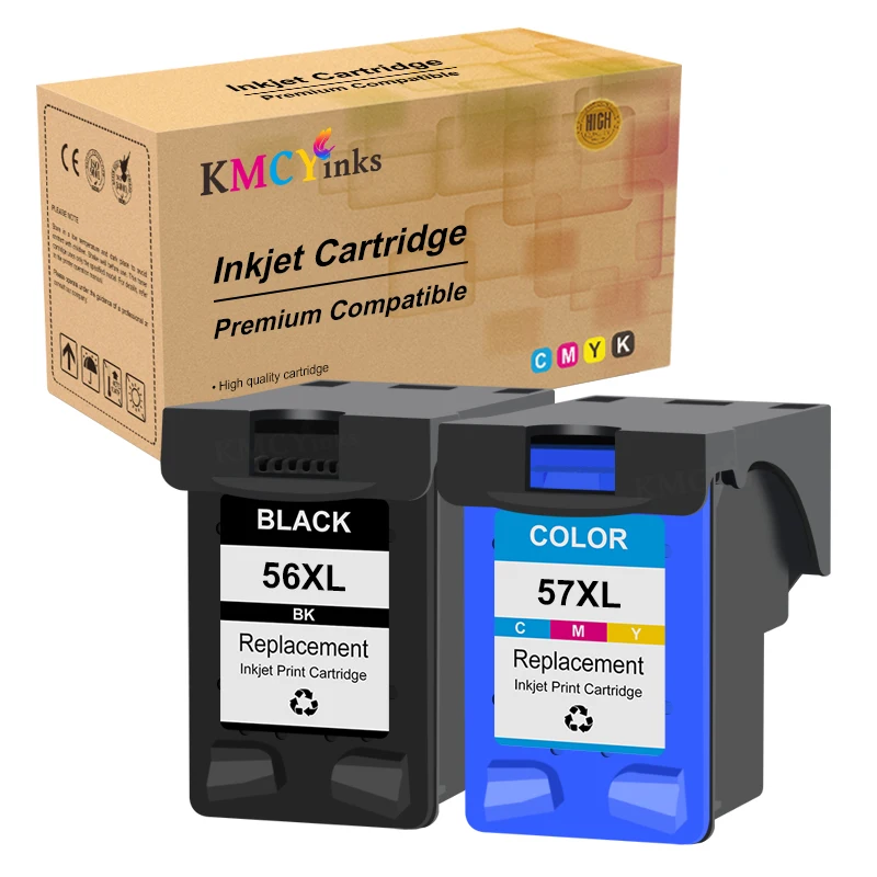 KMCYinks Compatible For HP56 For HP57 Ink Cartridge For HP PSC 4200 1110 1205 1210 1215 1219 1315 1340 1350 2210 2410 Printers