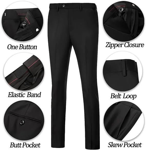 テスコ カスタム メンズ スーツ スリムフィット 3ピース ダブルブレスト スーツジャケット フォーマル タキシード セット カジュアル ウェディング グルーム スーツ