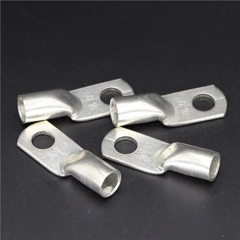 B97A-80Pcs Tinned Copper Wire Nose Terminal Crimp SC Type Lugs Ring Cable Connector 25Mm2 M6,/M8/M10 Sc25-10