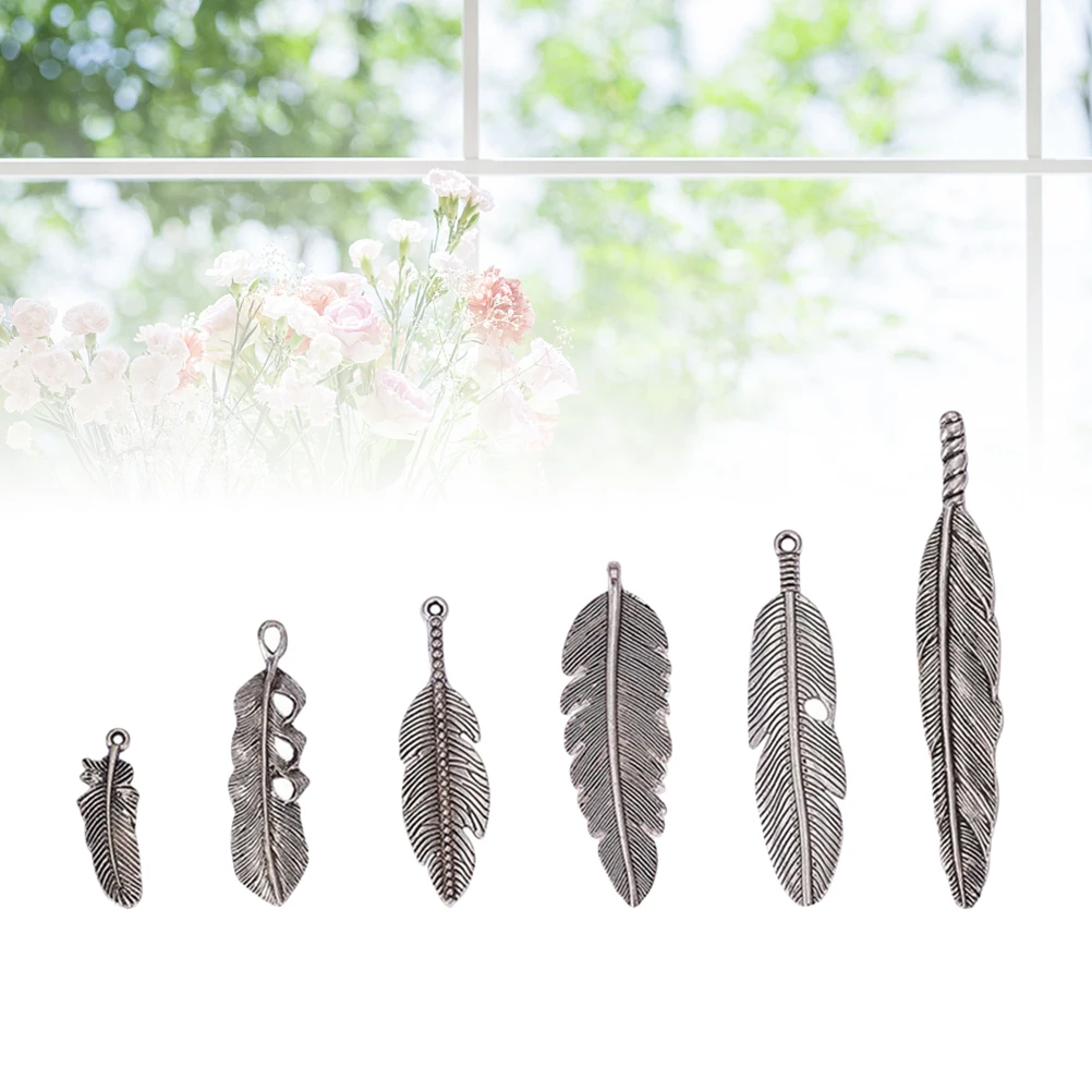 

30 Pcs Retro Pendant Jewelry Making Pendants Charm Tibetan Silver Alloy DIY Charms