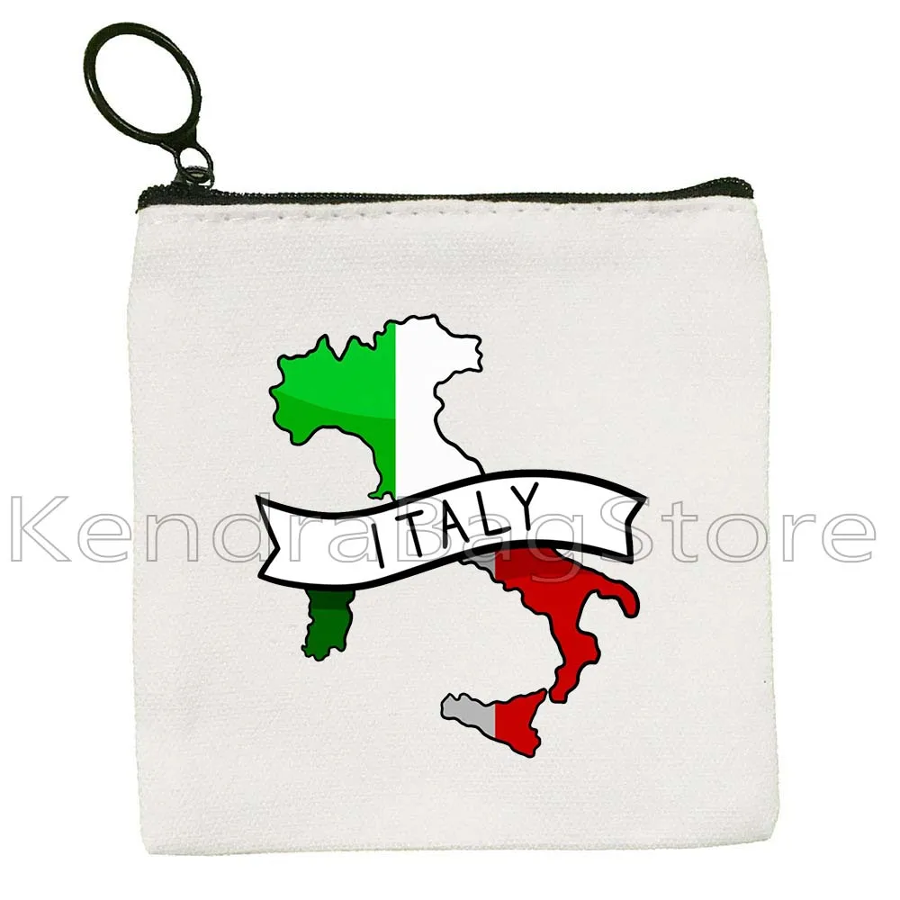 Islandia Iran Irlandia Italia Georgia Yunani Latvia Meksiko Kolombia Rwanda Bendera Peta Kanvas Dompet Koin Kunci Tas Dompet Kantong