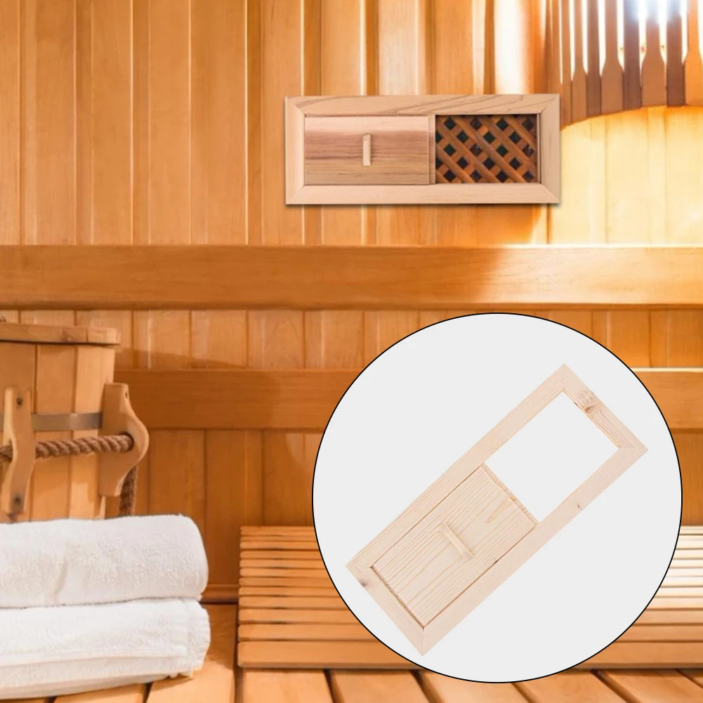 O obturador ajustável da ventilação do banheiro, ventilação lisa do ar da sauna, chuveiro do banheiro do verão, cedro do banho, janela prática da grade, fácil instala
