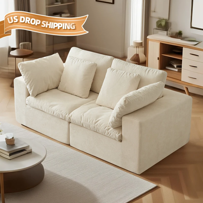 رغوة عالية الكثافة الحديثة المضغوطة القهوة فراغ وحدات الاقسام الأريكة أريكة مضغوطة الولايات المتحدة انخفاض الشحن الأرائك المضغوطة في صندوق