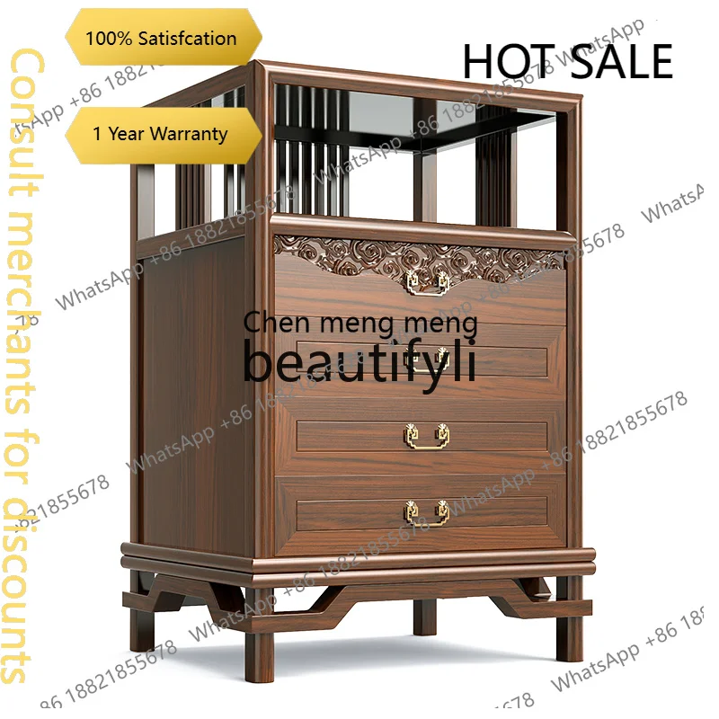 D5556 New Chinese solid wood safe invisible 128cm anti-theft invisible all-steel large capacity