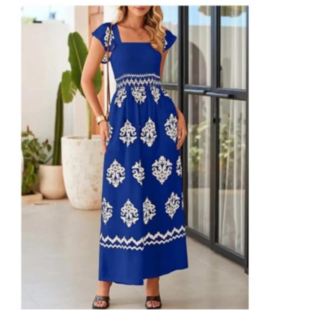 Macacão boêmio feminino verão retro impresso capa mangas moda bolsos de cintura alta macacão de perna larga feminino 2025