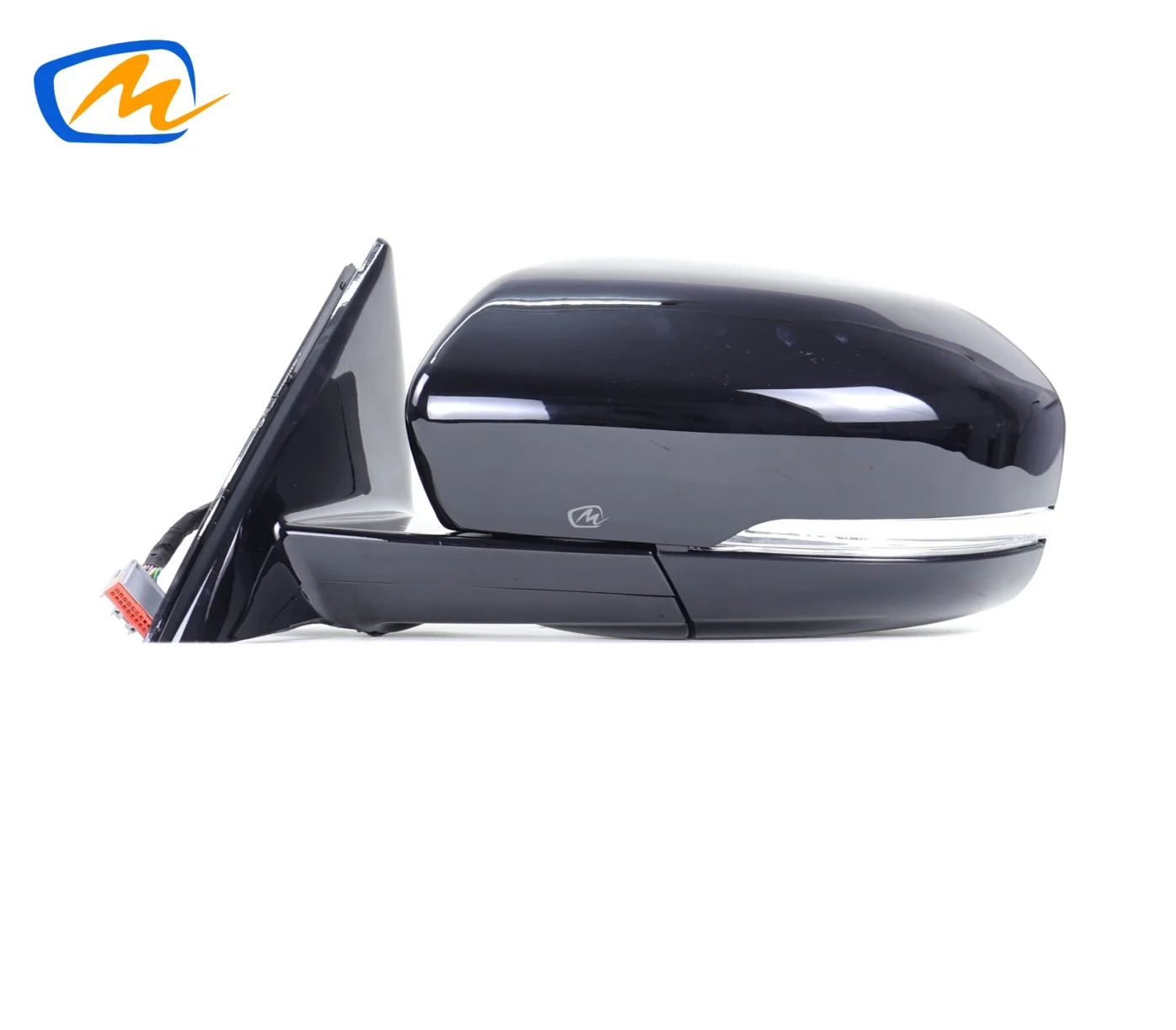 Fits Range Rover Evoque 2011-2013 Extendable Folding Black Left Side Mirror Assembly, Unpainted Rearview Mirror, LR025188