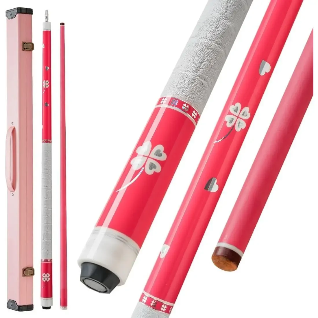 

Carbon Fiber Pool Cue 58-inch Professional Cue Stick Low Deflection Pool Stick Easy to Control Billiard Cues for Women with