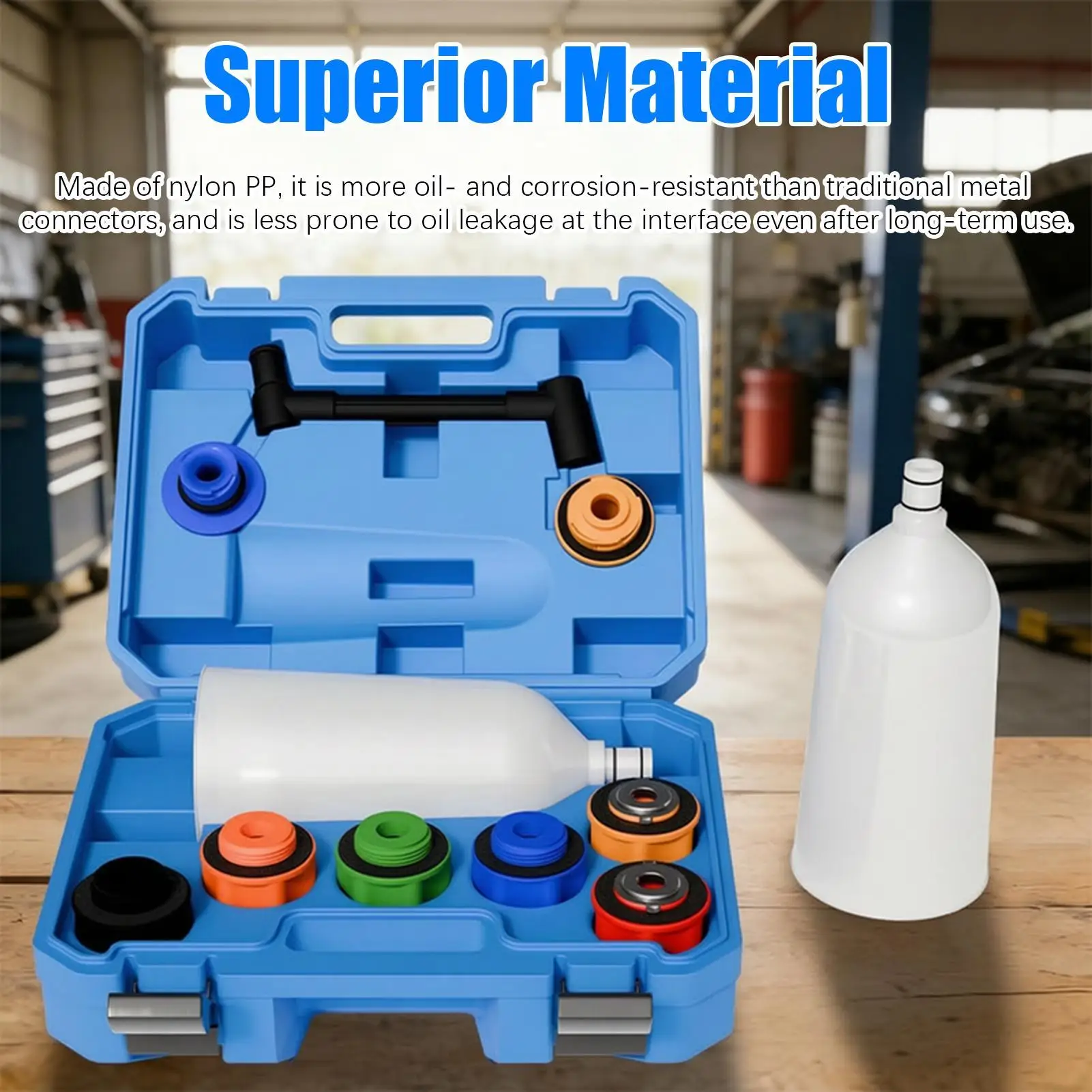 Engine Oil Funnel Quick Pouring Spill-Proof Tool Fits Most Vehicles Car Oil Change Funnel for Home Garage Repair Shop Roadside