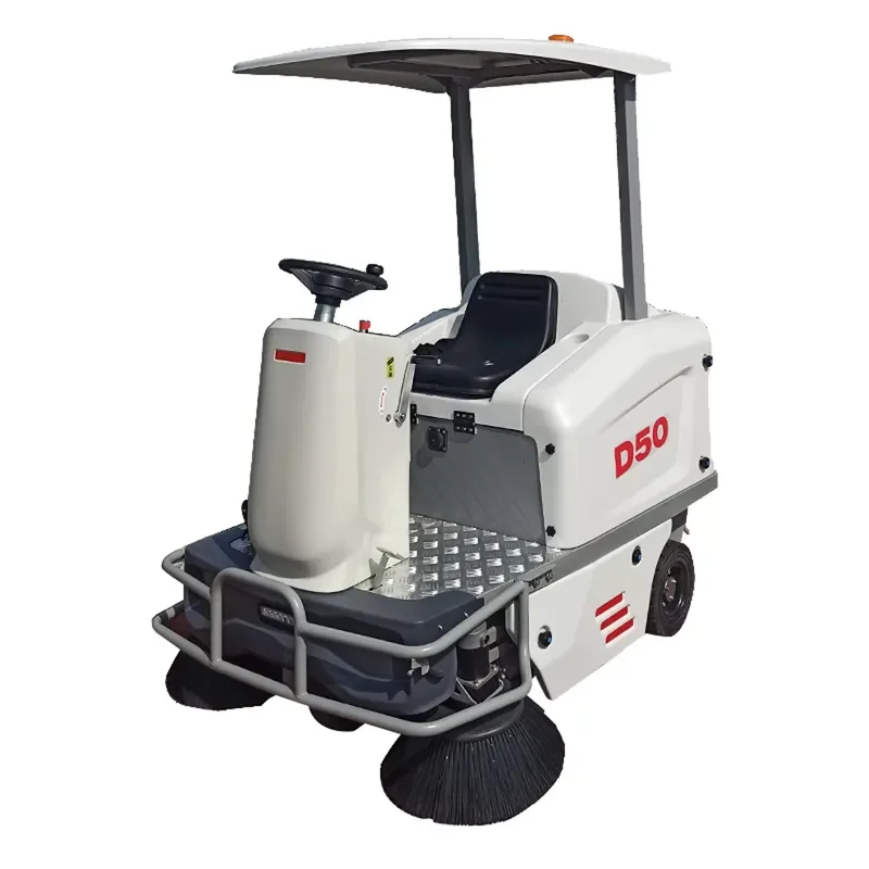 Durable Floor Sweeper with Double Brush Industrial Road Cleaning Floor Sweepers Machine