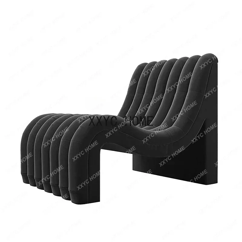 X-S  Modern Strip Chair Nordic Restaurant Creative Stool Model Room Leisure Bending Chair HG